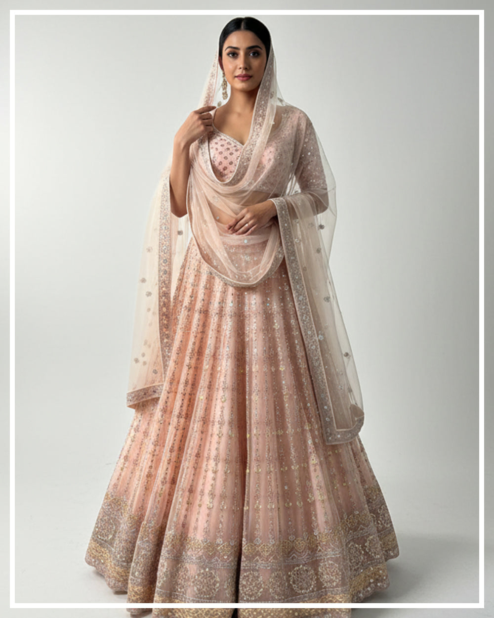 Unstiched - Girlish Lehenga