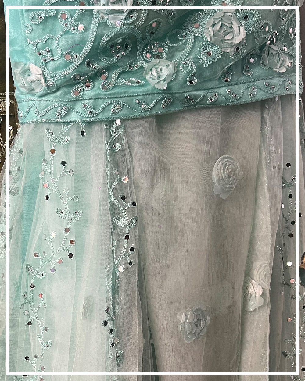Girlish Lehenga - Soft Aqua