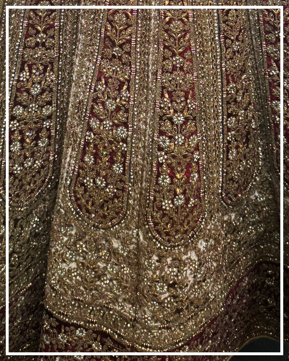 Vintage Gold Regal Bridal Lehenga