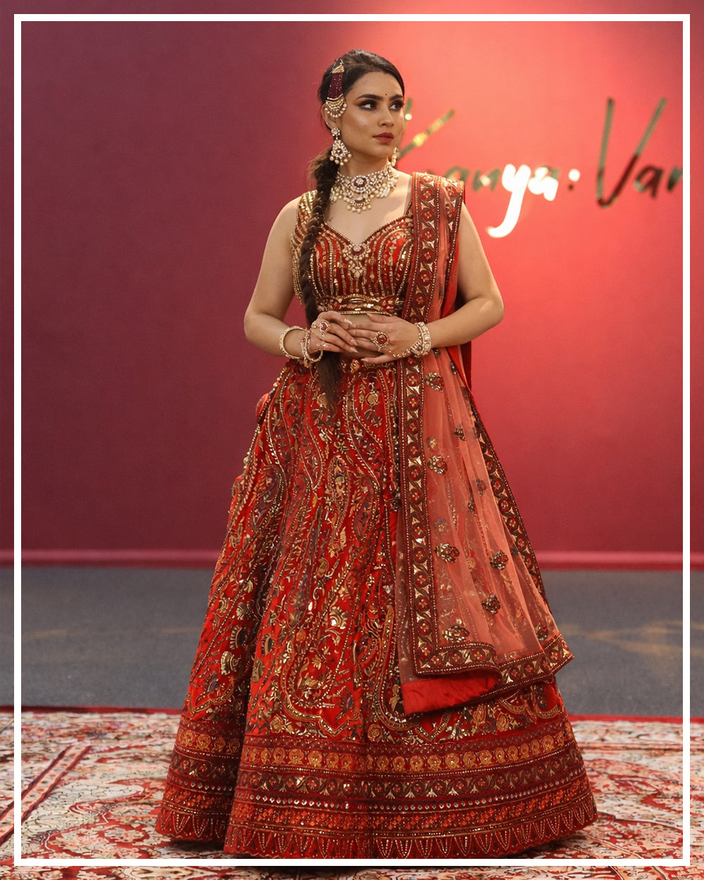 Royal Red Bridal Lehenga