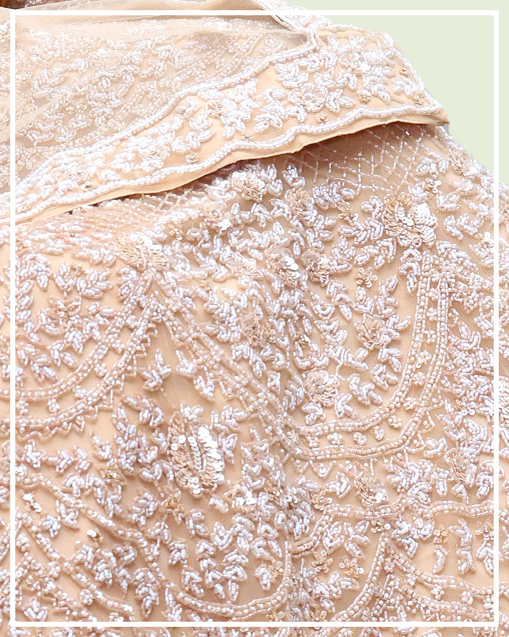 Pastel Golden Bridal Lehenga