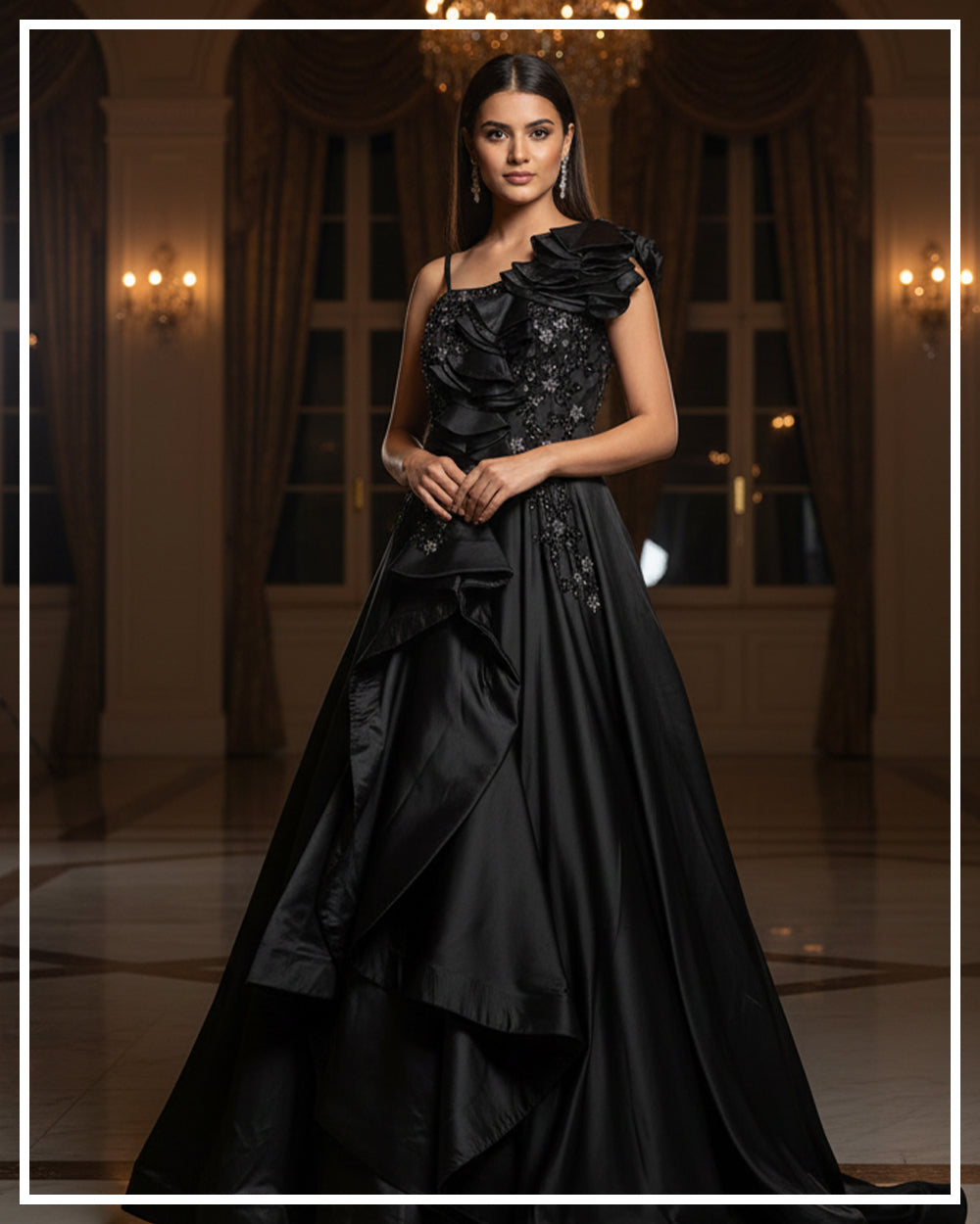 Eclipse Black Statement Gown