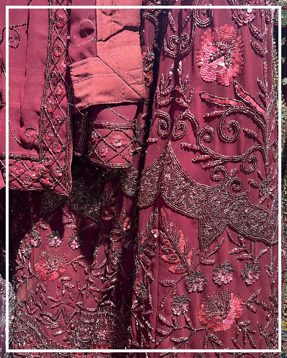 Regal Maroon Embellished Lehenga