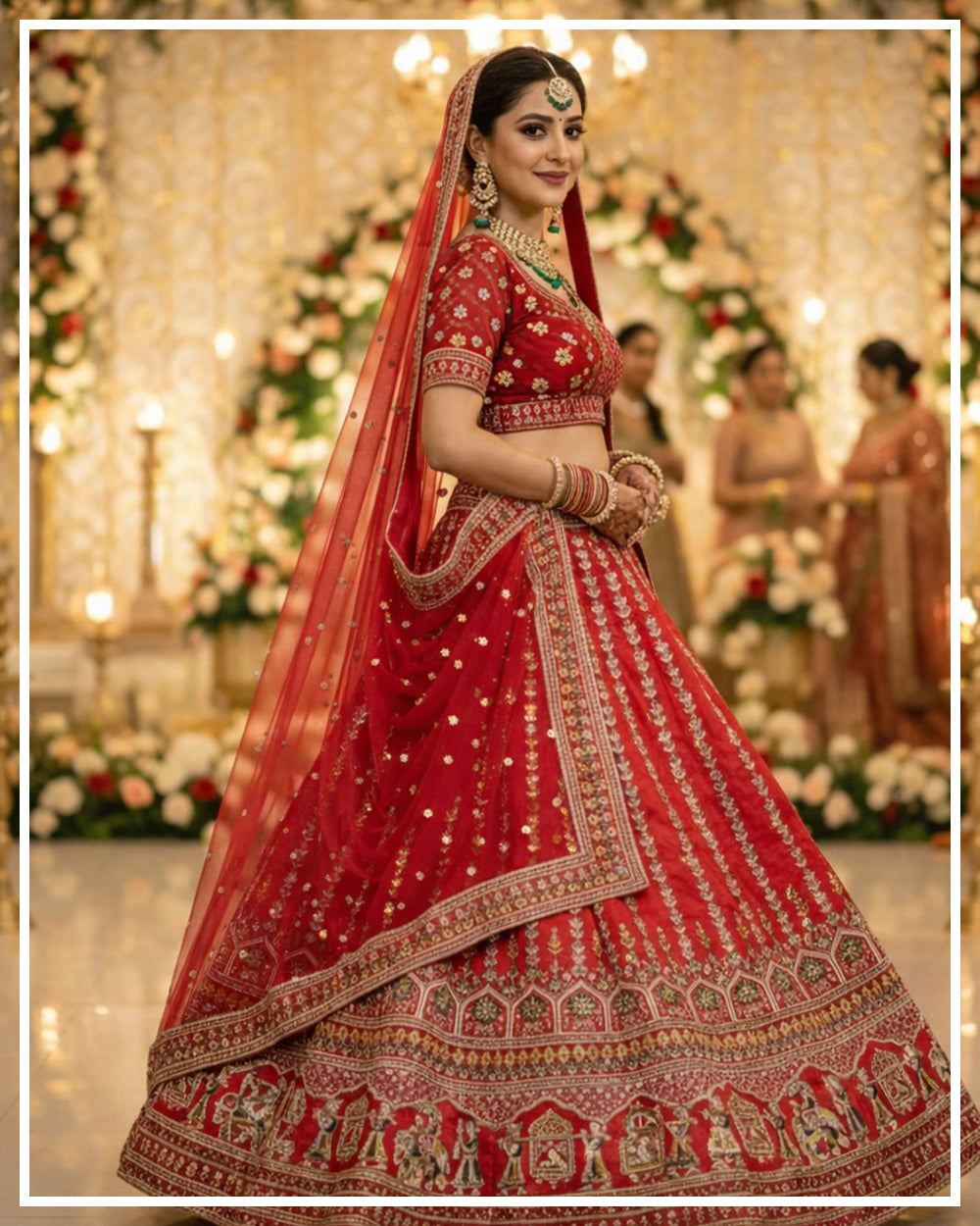 Royal Baraat Red Bridal Lehenga