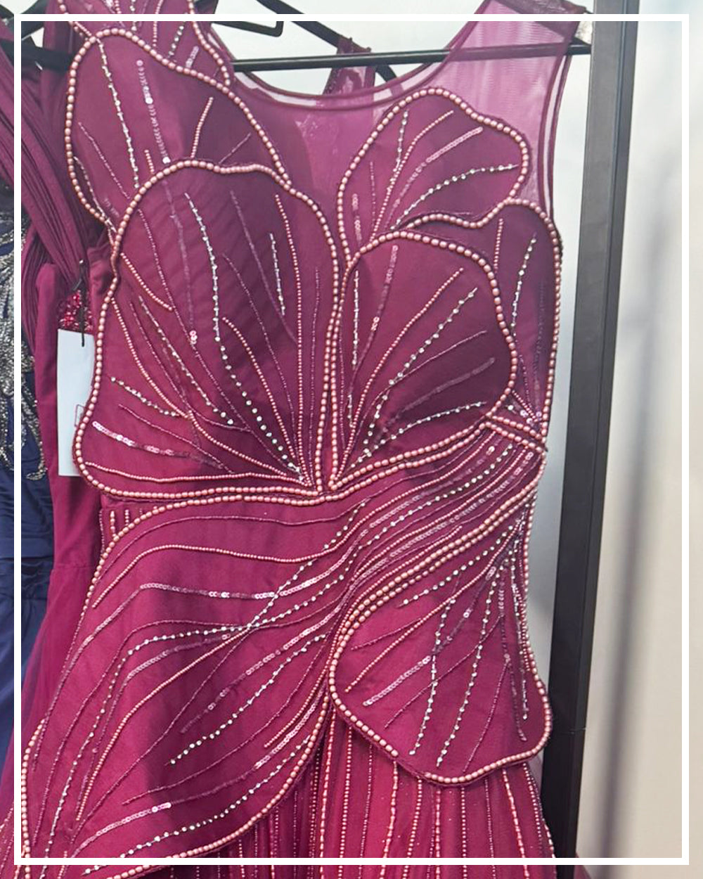 Plum Petal Drama Gown