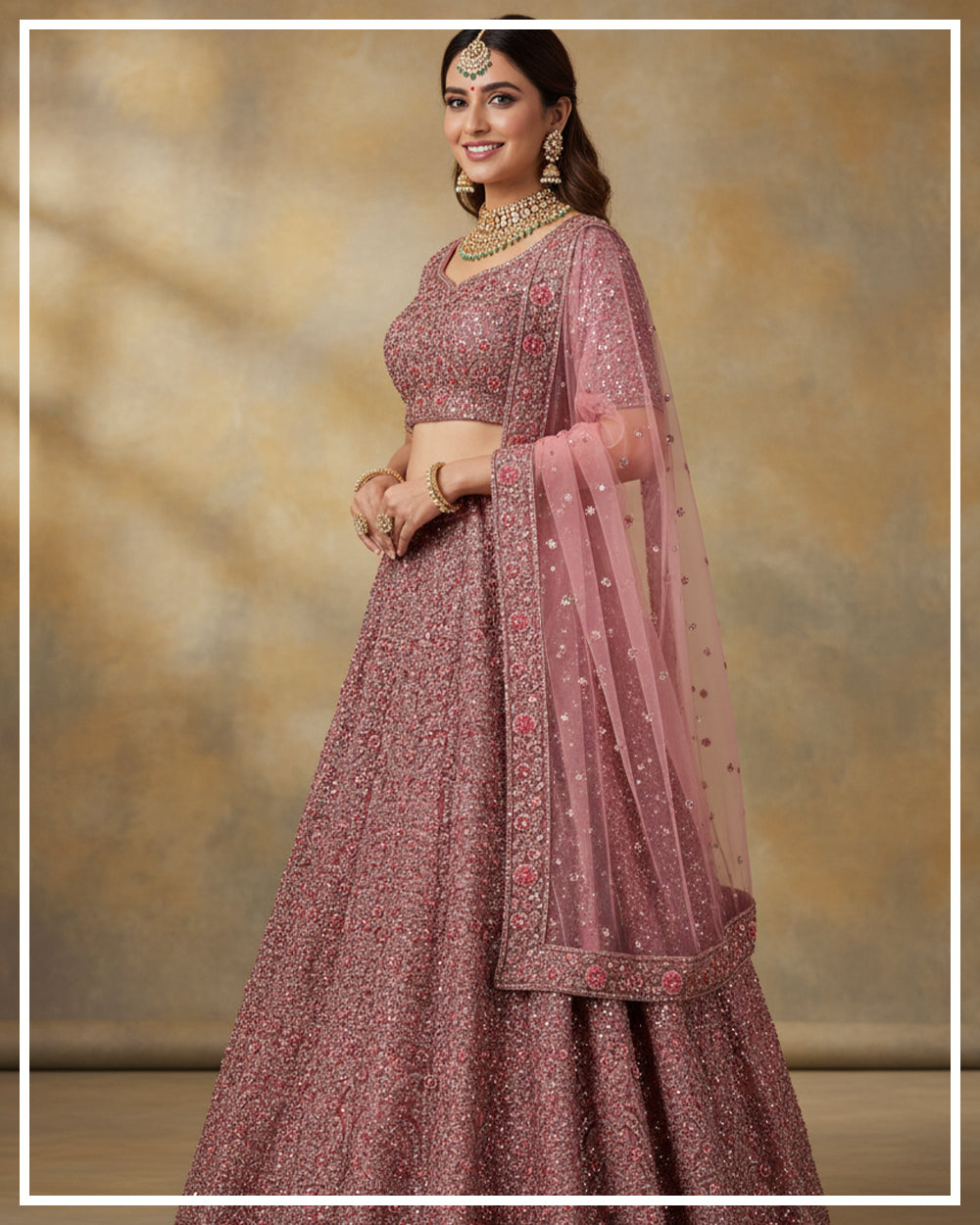 Blush Rose Heavy Handwork Lehenga