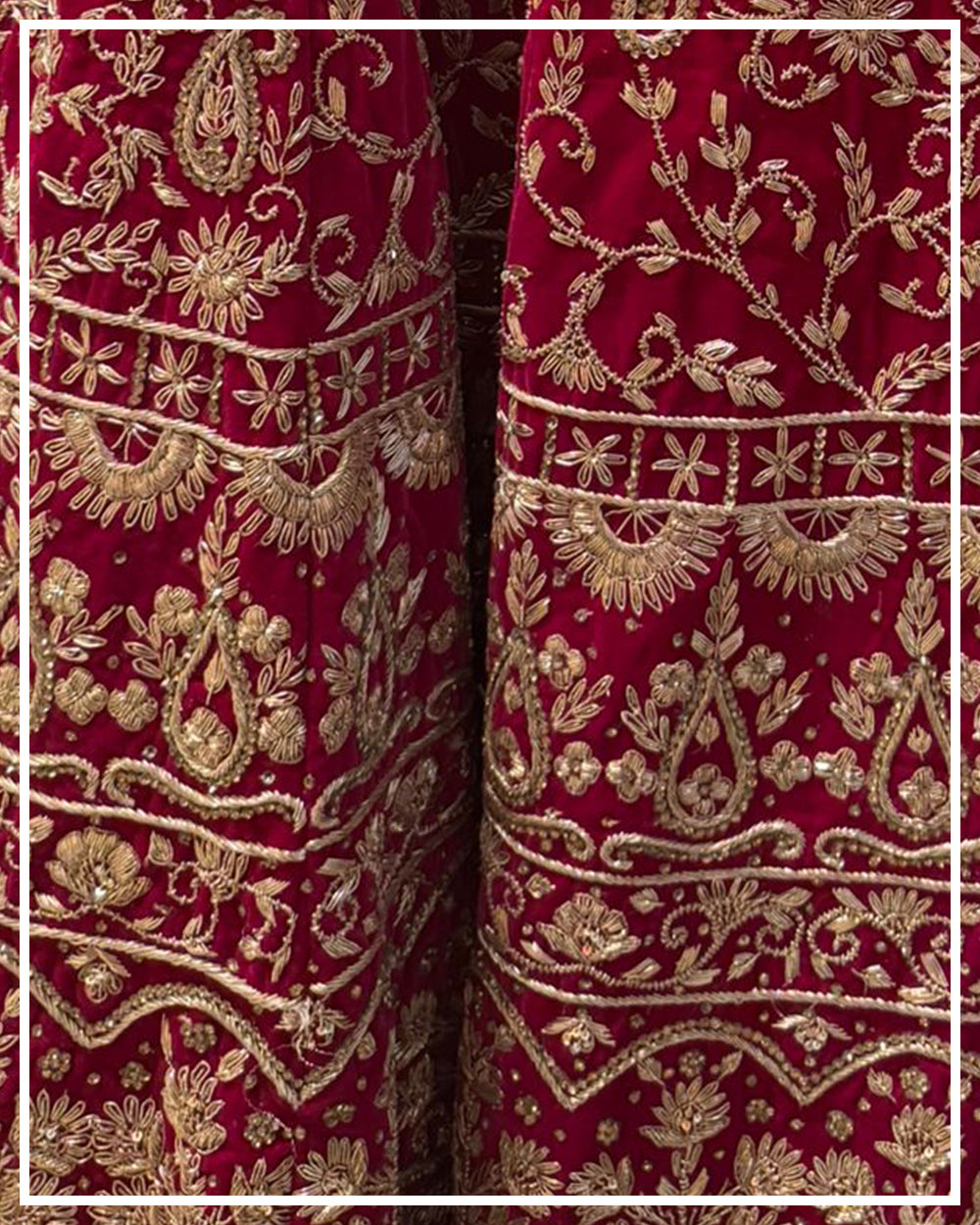 Deep Pink Zardosi Bridal Lehenga – Full Handwork Heritage Masterpiece