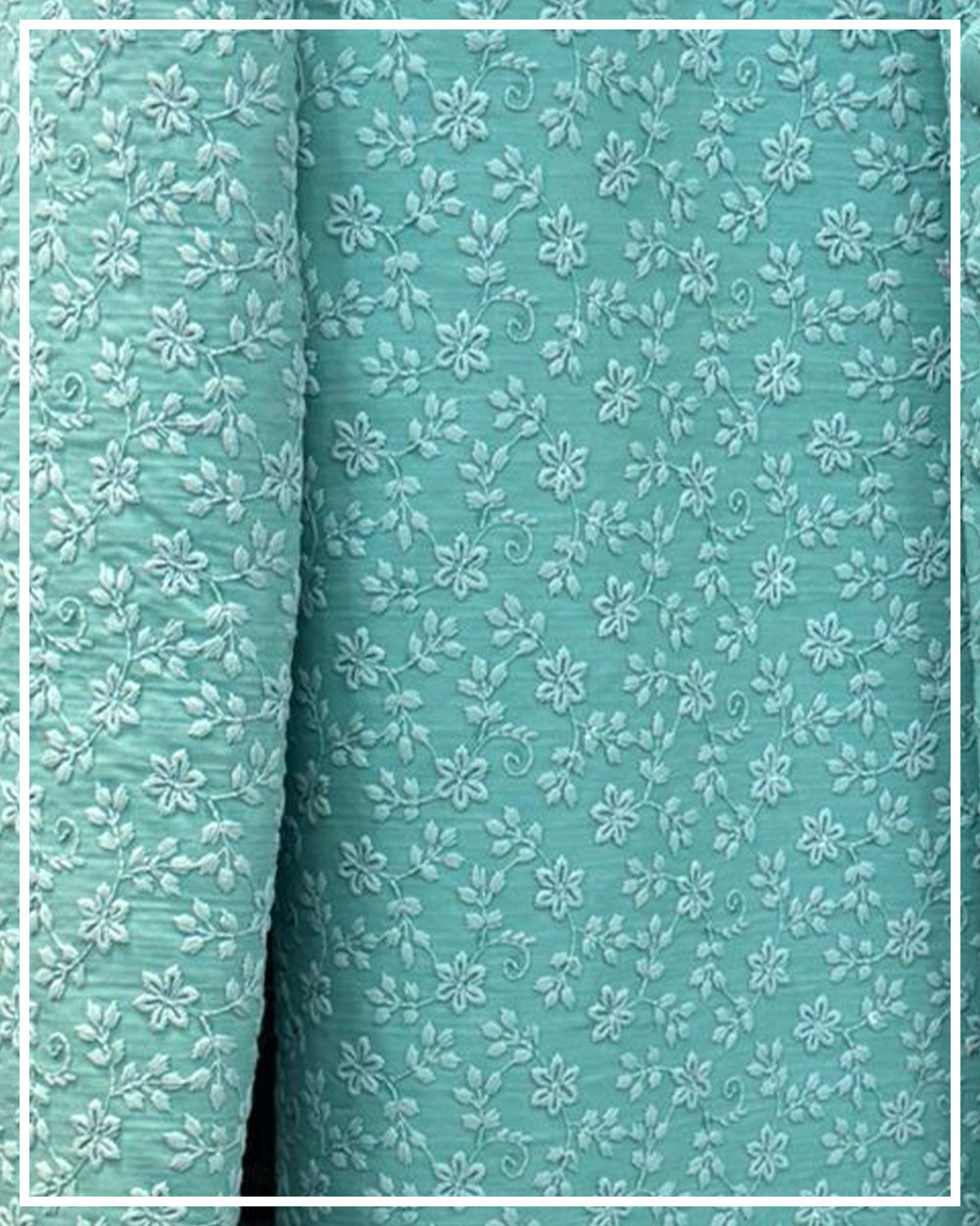 Mint Green Self-Textured Sherwani