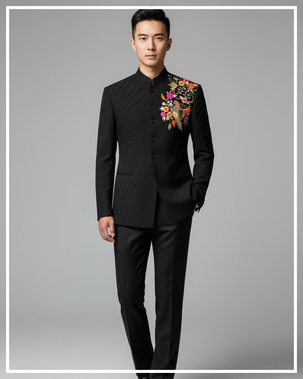 Royal Prince Jodhpuri Suit (Black)