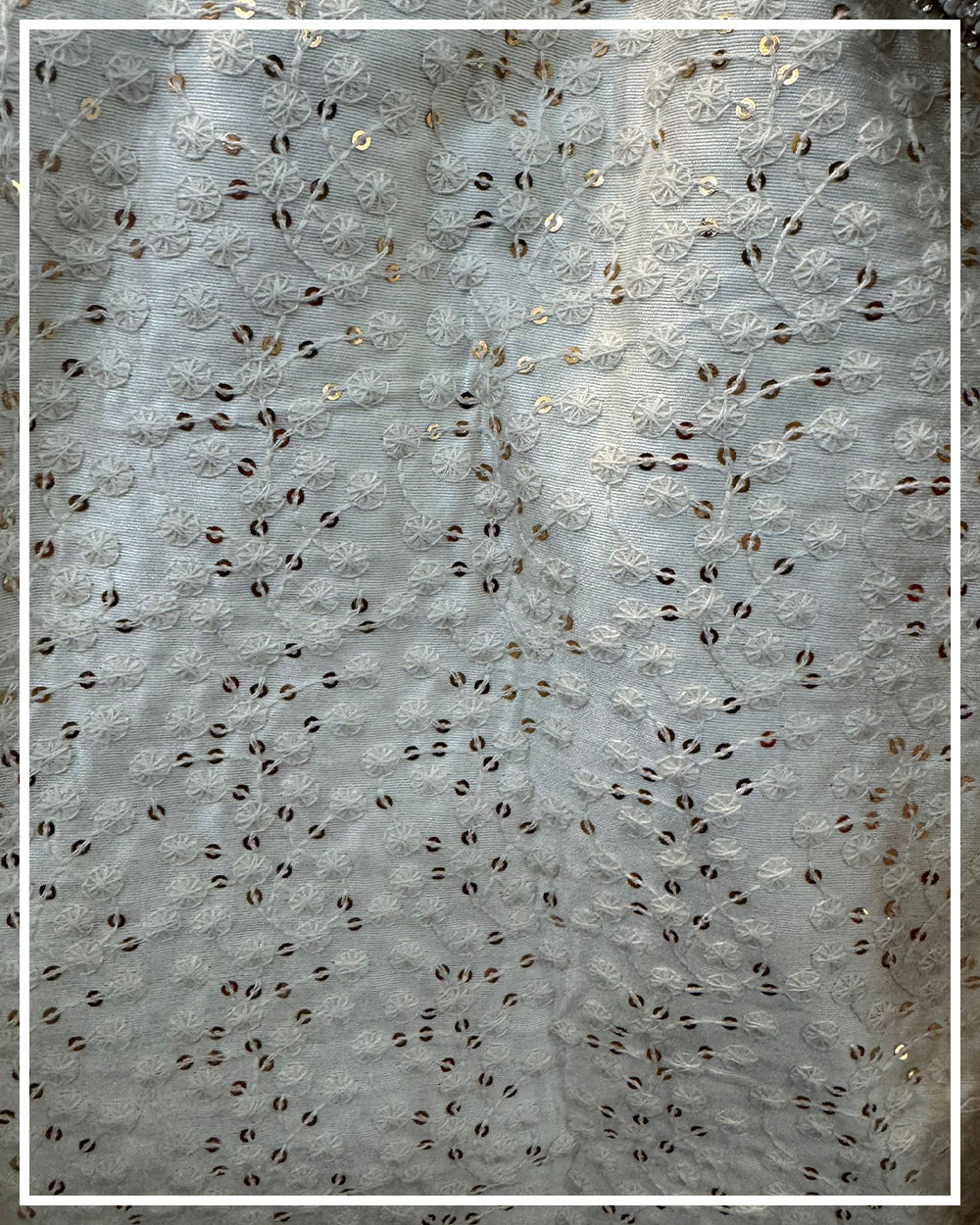 Ivory Sequin Hand Embroidered Sherwani