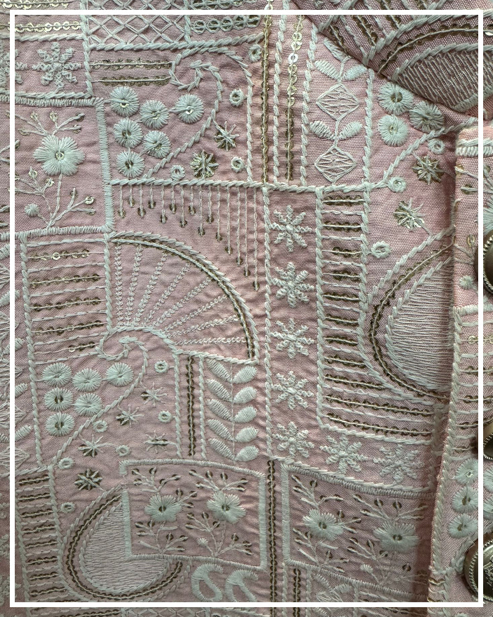 Blush Pink Heritage Embroidered Sherwani Set