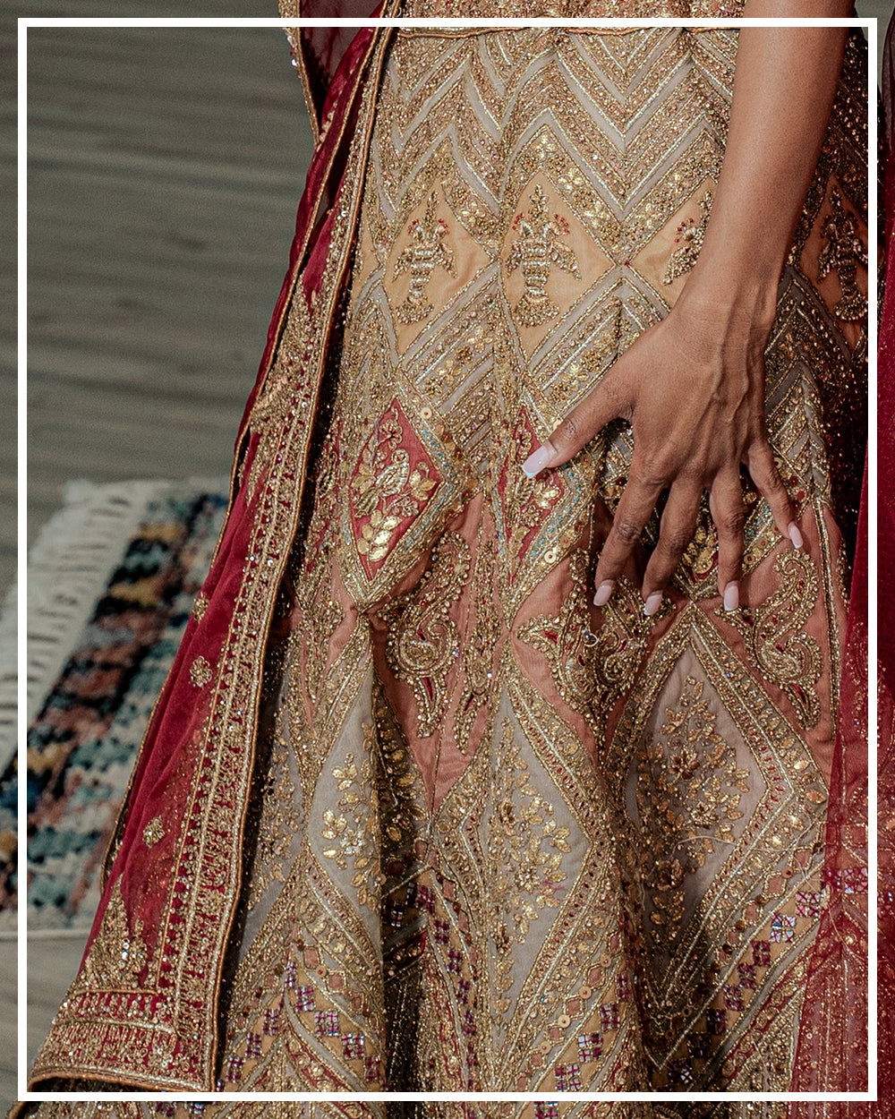 Rajwadi Bridal Lehenga