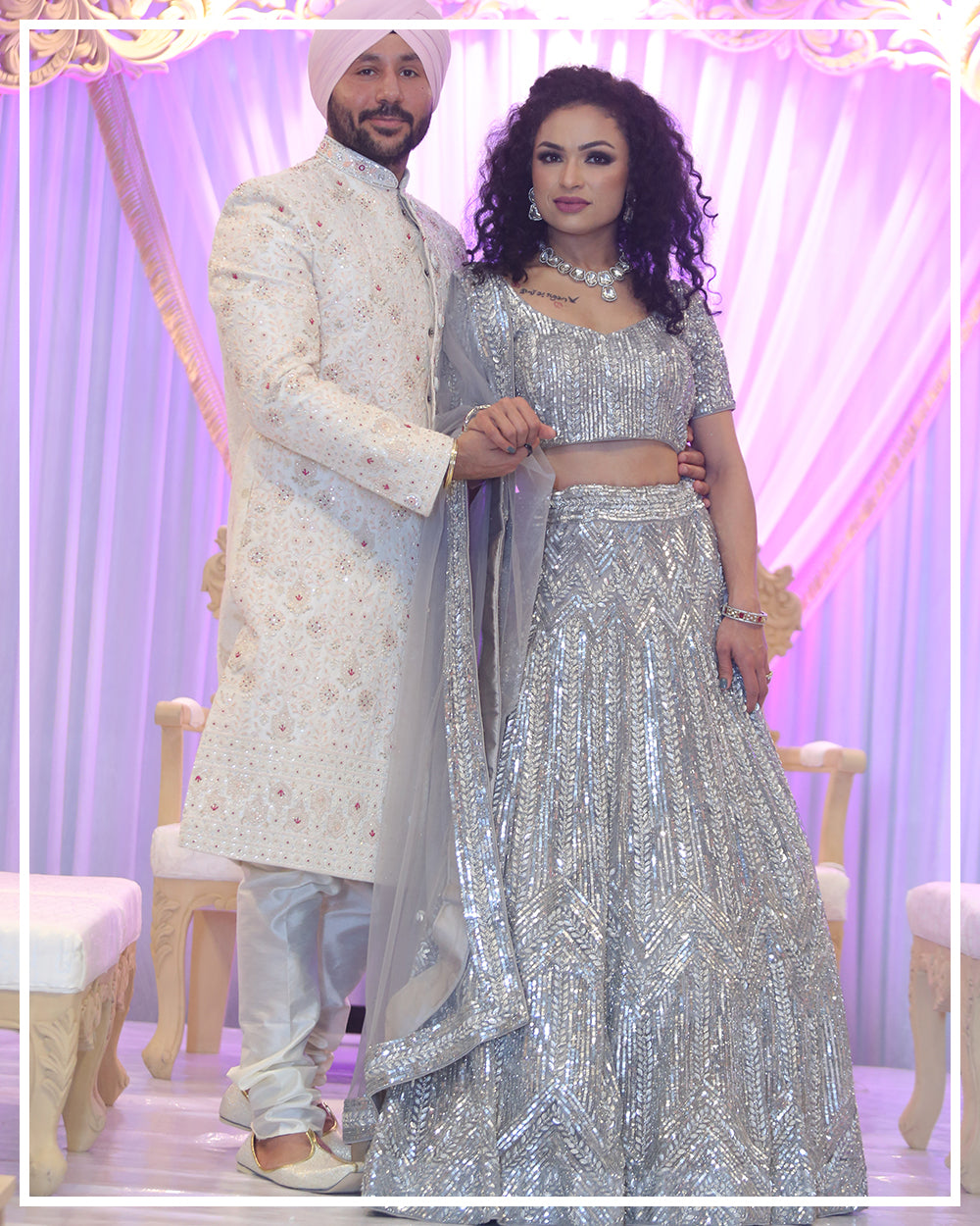 Silver Lehenga
