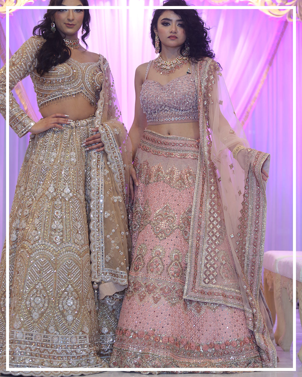 Blush Pink Embroidered Lehenga